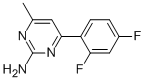 4-METHYL-6-(2,4-DIFLUOROPHENYL)PYRIMIDIN-2-AMINE CAS#: 913322-54-0