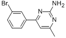 4-METHYL-6-(3-BROMOPHENYL)PYRIMIDIN-2-AMINE CAS#: 913322-49-3
