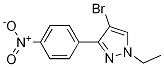 4-broMo-1-ethyl-3-(4-nitrophenyl)-1H-pyrazole CAS#: 942920-12-9