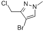 4-bromo-3-(chloromethyl)-1-methyl-1h-pyrazole CAS#: 915707-66-3