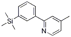 4-methyl-2-(3-trimethylsilylphenyl)pyridine CAS#: 913829-70-6