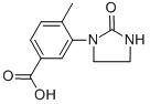 4-methyl-3-(2-oxoimidazolidin-1-yl)benzoic acid CAS#: 915922-14-4