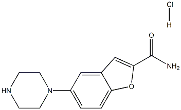5-(1-Piperazinyl)-2-benzofurancarboxamide hydrochloride CAS#: 913730-87-7