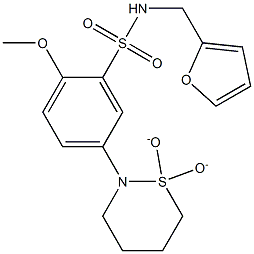5-(1,1-dioxido-1,2-thiazinan-2-yl)-N-(furan-2-ylmethyl)-2-methoxybenzenesulfonamide CAS#: 919987-12-5