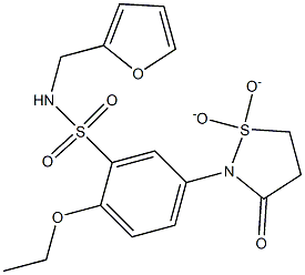 5-(1,1-dioxido-3-oxo-1,2-thiazolidin-2-yl)-2-ethoxy-N-(furan-2-ylmethyl)benzenesulfonamide CAS#: 951992-30-6
