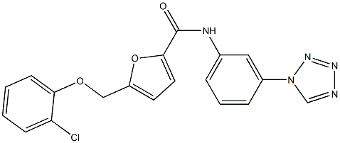 5-[(2-chlorophenoxy)methyl]-N-[3-(1H-tetrazol-1-yl)phenyl]furan-2-carboxamide CAS#: 903198-13-0