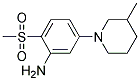5-(3-METHYLPIPERIDIN-1-YL)-2-METHYLSULFONYLANILINE CAS#: 942474-87-5