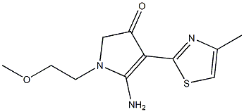 5-Amino-1-(2-methoxy-ethyl)-4-(4-methyl-thiazol-2-yl)-1,2-dihydro-pyrrol-3-one CAS#: 951971-68-9