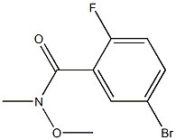 5-bromo-2-fluoro-N-methoxy-N-methylbenzamide CAS#: 910912-20-8