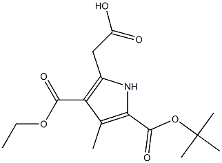 5-carboxymethyl-3-methyl-1H-pyrrole-2,4-dicarboxylic acid 2-tert-butyl ester 4-ethyl ester CAS#: 945381-56-6