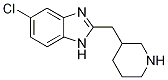 5-chloro-2-(piperidin-3-ylmethyl)-1H-benzimidazole CAS#: 936074-52-1