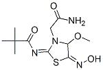 5-(hydroxyimino)-4-methoxy-2-(pivaloylimino)thiazolidine-3-acetamide CAS#: 99610-84-1