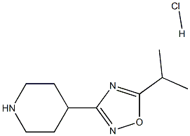5-isopropyl-3-(piperidin-4-yl)-1,2,4-oxadiazole hcl CAS#: 913264-44-5