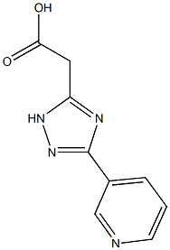 (5-pyridin-3-yl-4H-1,2,4-triazol-3-yl)acetic acid(SALTDATA: FREE) CAS#: 933685-58-6