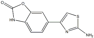 6-(2-amino-1,3-thiazol-4-yl)-2,3-dihydro-1,3-benzoxazol-2-one CAS#: 913686-07-4