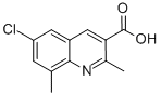 6-CHLORO-2,8-DIMETHYLQUINOLINE-3-CARBOXYLIC ACID CAS#: 948289-26-7