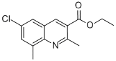 6-CHLORO-2,8-DIMETHYLQUINOLINE-3-CARBOXYLIC ACID ETHYL ESTER CAS#: 948289-32-5