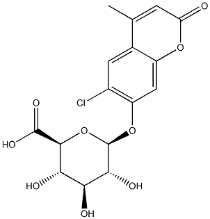 6-Chloro-4-methyl-2-oxo-2H-1-benzopyran-7-yl beta-D-glucopyranosiduronic acid CAS#: 947175-17-9