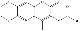 (6,7-Dimethoxy-4-methyl-2-oxo-2H-chromen-3-yl)-acetic acid CAS#: 924775-36-0