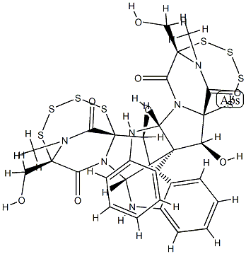 (6S,6'S)-17,18:17',18'-Diseco-2,2',5,5'-tetrademercapto-2,5:2',5'-bispertetrathio-6,6'-dihydroxychetocin CAS#: 99615-92-6