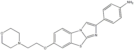7-[2-(Morpholin-4-yl)ethoxy]-2-(4-aminophenyl)imidazo[2,1-b][1,3]benzothiazole CAS#: 950769-61-6