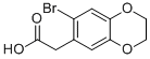 (7-BROMO-2,3-DIHYDRO-1,4-BENZODIOXIN-6-YL)ACETIC ACID CAS#: 98947-00-3