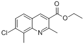 7-CHLORO-2,8-DIMETHYLQUINOLINE-3-CARBOXYLIC ACID ETHYL ESTER CAS#: 948290-28-6