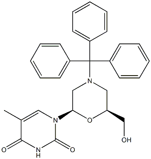 7'-OH-N-trityl Morpholino thyMine CAS#: 914361-76-5