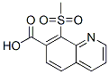 7-Quinolinecarboxylic acid, 8-(methylsulfonyl)- CAS#: 945470-50-8