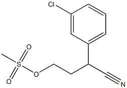 METHANESULFONIC ACID 3-(3-CHLORO-PHENYL)-3-CYANO-PROPYL ESTER CAS#: 925889-97-0