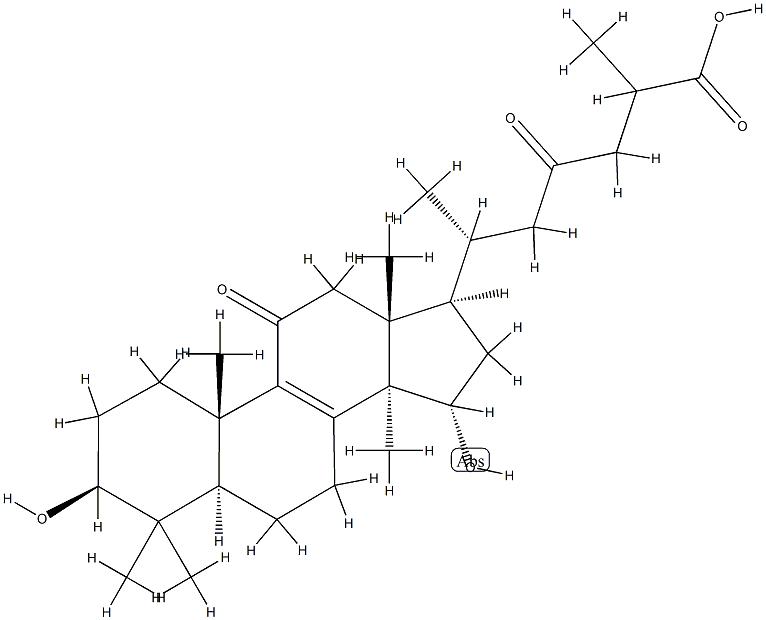 3β,15α-Dihydroxy-11,23-dioxo-5α-lanost-8-en-26-oic acid CAS#: 98683-75-1