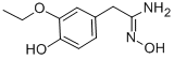 BENZENEETHANIMIDAMIDE, 3-ETHOXY-N,4-DIHYDROXY- CAS#: 925444-92-4
