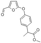 Benzeneacetic acid, 4-((5-formyl-2-furanyl)oxy)-alpha-methyl-, methyl ester CAS#: 99834-87-4
