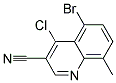 5-BROMO-4-CHLORO-8-METHYL-QUINOLINE-3-CARBONITRILE CAS#: 936497-83-5