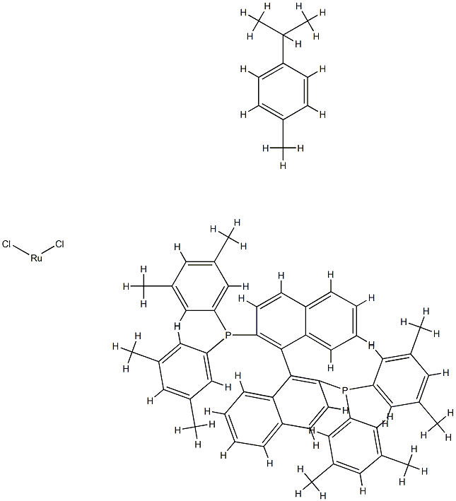 Chloro{(S)-(-)-2,2'-bis[di(3,5-xylyl)phosphino]-1,1'-binaphthyl}(p-cymene)ruthenium(II) chloride [RuCl(p-cymene)((S)-xylbinap)]Cl CAS#: 944451-25-6