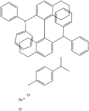Chloro[(S)-(-)-2,2'-bis(diphenylphosphino)-5,5',6,6',7,7',8,8'-octahydro-1,1'-binaphthyl](p-cymene)ruthenium(II) chloride [RuCl(p-cymene)((S)-H8-binap)]Cl CAS#: 944451-27-8