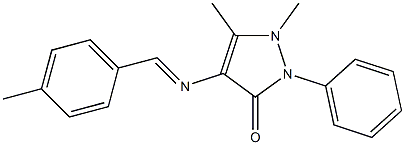 (E)-1,5-dimethyl-4-((4-methylbenzylidene)amino)-2-phenyl-1,2-dihydro-3H-pyrazol-3-one CAS#: 936841-86-0