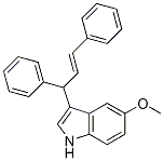 (E)-3-(1,3-diphenylallyl)-5-methoxy-1H-indole CAS#: 956480-13-0