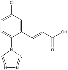 (E)-3-(5-chloro-2-tetrazol-1-yl-phenyl)-acrylic acid CAS#: 942316-73-6