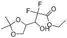 Ethyl 3-(2,2-dimethyl-1,3-dioxolan-4-yl)-2,2-difluoro-3-hydroxypropionate CAS#: 928797-50-6