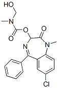 (Hydroxymethyl)methylcarbamic acid 7-chloro-2,3-dihydro-1-methyl-2-oxo-5-phenyl-1H-1,4-benzodiazepin-3-yl ester CAS#: 98847-55-3