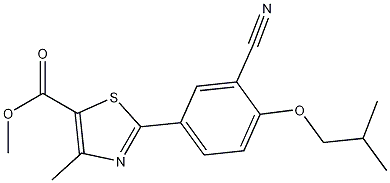 Methyl 2-(3-cyano-4-isobutoxyphenyl)-4-methyl-5-thiazolecarboxylate CAS#: 923942-34-1