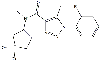 N-(1,1-dioxidotetrahydrothiophen-3-yl)-1-(2-fluorophenyl)-N,5-dimethyl-1H-1,2,3-triazole-4-carboxamide CAS#: 924819-05-6