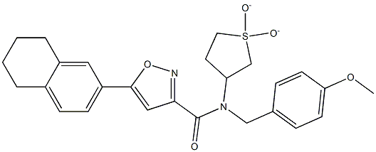 N-(1,1-dioxidotetrahydrothiophen-3-yl)-N-(4-methoxybenzyl)-5-(5,6,7,8-tetrahydronaphthalen-2-yl)-1,2-oxazole-3-carboxamide CAS#: 912897-34-8