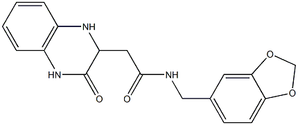 N-(1,3-benzodioxol-5-ylmethyl)-2-(3-oxo-1,2,3,4-tetrahydroquinoxalin-2-yl)acetamide CAS#: 939891-55-1