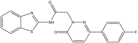 N-(1,3-benzothiazol-2-yl)-2-[3-(4-fluorophenyl)-6-oxopyridazin-1(6H)-yl]acetamide CAS#: 922994-01-2