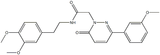 N-[2-(3,4-dimethoxyphenyl)ethyl]-2-[3-(3-methoxyphenyl)-6-oxopyridazin-1(6H)-yl]acetamide CAS#: 922862-07-5