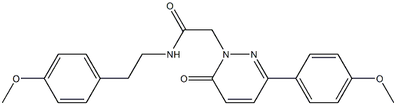 N-[2-(4-methoxyphenyl)ethyl]-2-[3-(4-methoxyphenyl)-6-oxopyridazin-1(6H)-yl]acetamide CAS#: 922973-80-6