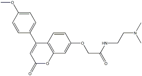 N-[2-(dimethylamino)ethyl]-2-{[4-(4-methoxyphenyl)-2-oxo-2H-chromen-7-yl]oxy}acetamide CAS#: 921155-69-3