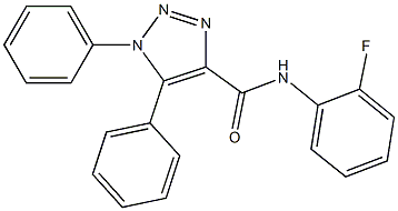 N-(2-fluorophenyl)-1,5-diphenyl-1H-1,2,3-triazole-4-carboxamide CAS#: 904814-12-6